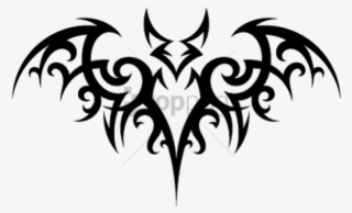 Download Bat Tattoo Png Images Background Toppng - Tribal Bat Tattoo