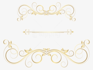 Free Png Download Gold Ornaments Decorative Clipart - Gold Ornaments Png