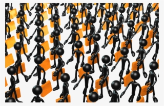 Free 3d Business Men Marching Concept - Large Number Of Firms