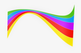 Shiny Rainbow Ribbon - Rainbow Vector Png