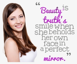 Beauty Quotes Png Transparent Image - Girl