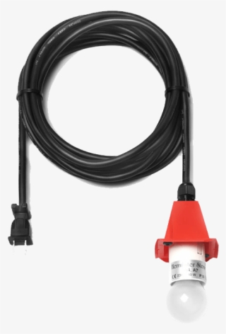 E26 Outdoor Cable With Plug In, 5m , Red - Moravian Star