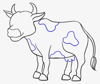 Cows Drawing Simple - Dibujos De Vacas Fáciles