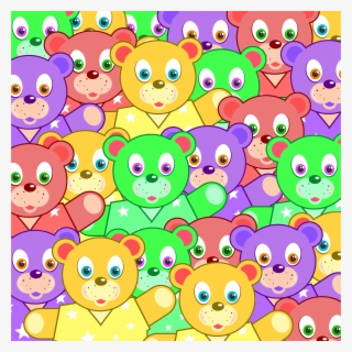 This Free Icons Png Design Of Multicolored Teddy Bears