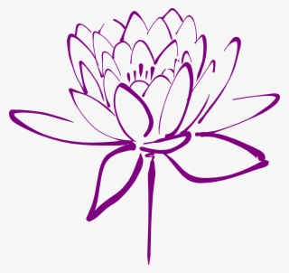 Purplelotus Clip Art At Clker Com - Lotus Transparent Flower