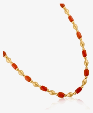 Antique Red Coral Vintage Necklace - Necklace