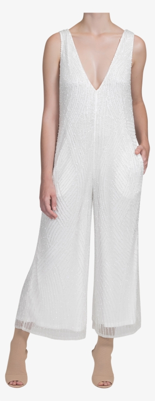 Amplify Jumpsuit - Pearl White - Gown