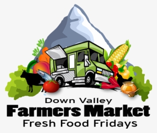 Down Valley Farmers Market Every Friday - Illustration