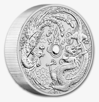 Buy 2019 Australia 10 Oz Silver Dragon & Phoenix Bu - Dragon And Phoenix Silver Coin