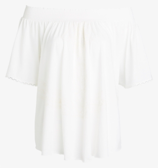 Off-shoulder Top White - Off Shoulder White Png