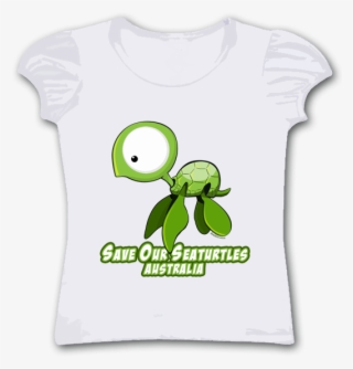 Girls 'cute' Turtle Shirt - Sublimation T Shirts Diving