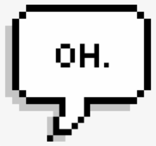 #oh #pixel #bubble #black #text #words #tumblr #insta - Pixel Speech Bubble Jimin