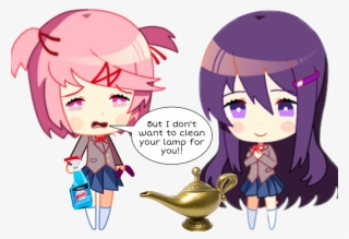 Funbut What Are Friends For Chibi Natsuki - Doki Doki Literature Club Yuri Chibi