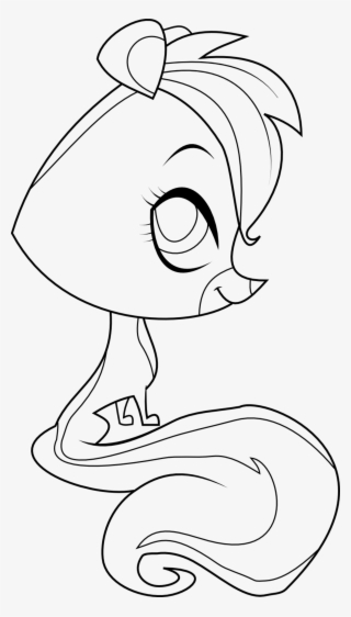 Mostra A Dimensioni Intere - Littlest Pet Shop Da Colorare Pepper