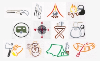 Camping Embroidery Designs