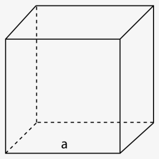 Diagram Of A Cube Showing E = Edge Length - Line Art - 1200x1203 PNG ...