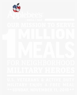 Veterans Day Free Meals For Vets At - Applebees Veterans Day 2018