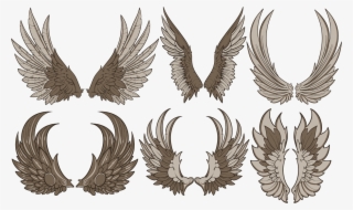 Vintage Wings Vector Set - Wings Vector Free