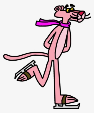 Pink Panther Doing Ice Skating By Marcospower - Panther On Ice