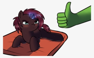 Neuro, Blushing, Laying Down, My Little Pony - Cartoon