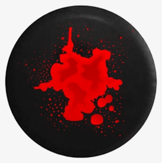 Blood Splatter Zombie Apocalypse Jeep Camper Spare