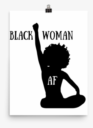 Black Woman Af - Silhouette