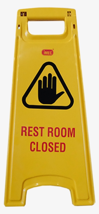 Rest Room Closed Industrial Floor Signage, Imec A Floor - Sign