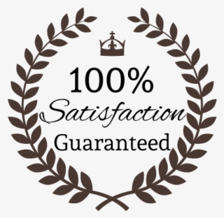 100% Satisfaction Guaranteed - Laurel Wreath With Initial