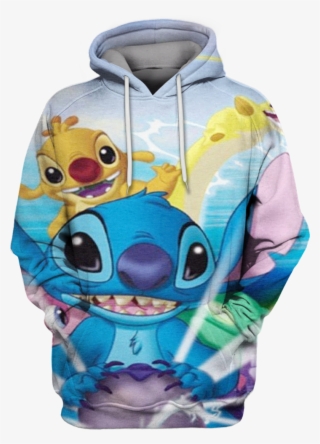 Anime Stitch Lilo Hoodie 3d - Lilo And Stitch
