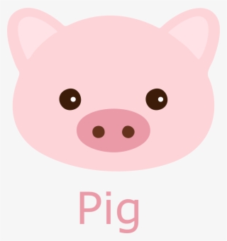 Pig Face Cartoon Image - Domestic Pig