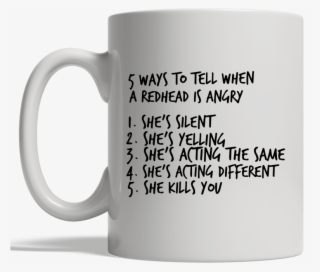 5 Ways To Tell When A Redhead Is Angry She's Silent - Beer Stein
