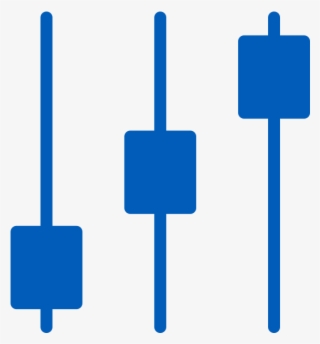 Blue Controls Icon To Show How You Can Set Custom Lengths - Diagram