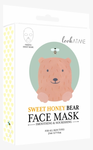 Face Mask- Sweet Honey Bear - Brown Bear