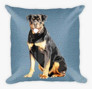Rottweiler Polygonal Art - Throw Pillow