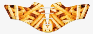 Women's French Fry Saddles With White Laces - French Fries