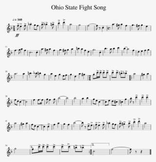 Ohio State Fight Song Sheet Music For Alto Saxophone - Sentimental Mood Alto Sax
