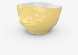 Yellow Tasty Face Bowl - Bowl
