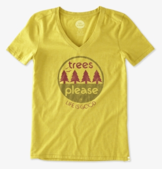 Women's Trees Please Circle Cool Vee - Active Shirt