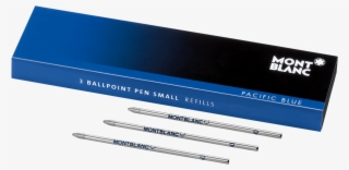 3 Ballpoint Pen Refills Small Pacific Blue For Meisterstück - Paper