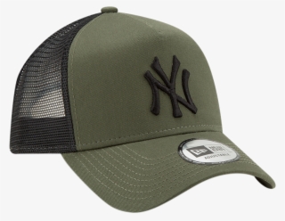 Ny Yankees New Era League Essential Olive Trucker Cap - Baseball Cap