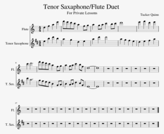 Tenor Saxaphone Flute Duet - Sheet Music
