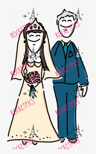 Just Married - Cartoon
