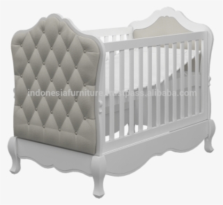 In Stock Luxury Cot Bed Hand-carved French Rococo Style - French Style Baby Cot Bed