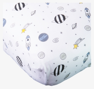 Crib Sheet Blue Universe - Inflatable