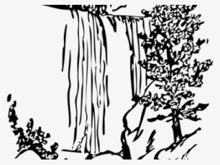 Waterfall Clipart Silhouette - Water Fall Clip Art