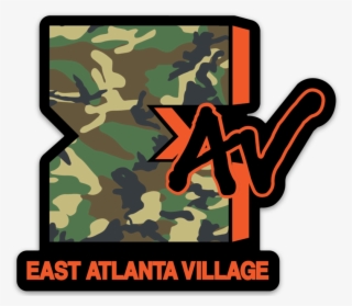 Eav Mtv Sticker - Bdu Camouflage Pattern