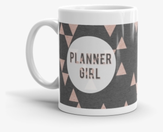 Rose Gold Triangle 'planner Girl' Mug - Coffee Cup
