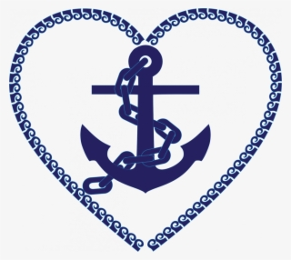 Clipart Nautical Heart Anchor - Clipart Nautical