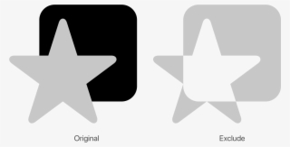 When Excluding Shapes, All The Shape Components Below