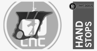 Tyrant Cnc Designs Hand Stop - Red Skeletonized Ar 15 Grip